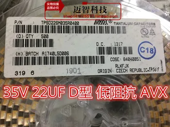 20-100 бр TPSD226M035R0400 7343 35 НА 22 icf D тип 35V22D SMD танталовый кондензатор с печат 226 В оригиналното петно