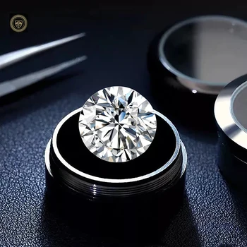 Висок клас 0,2 карата 3,5 мм кръг нарязани на DEF Color с истински диаманти, сертифицирани отглеждани в лаборатории диаманти, россыпью камъни, директна доставка, доставчик
