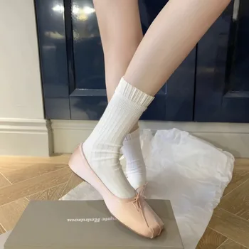 1 чифт нови дантелен чорапи за момичета, меки сладки женски бели чорапи, чорапогащи 2022