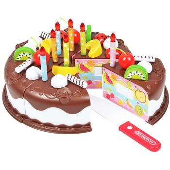 37 бр., кухненски играчки, храна за тортата, детска ролева игра, режещи инструменти, храна за торта за рожден ден, играчки за кукли, ролева игра за момичета