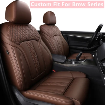 Специално Подбрани Автомобилни Аксесоари, Калъфи за седалките на 5 места на Пълен Комплект От Висококачествена естествена кожа Специално за Bmw 7 5 3 1 Серия, X5 X3 X1