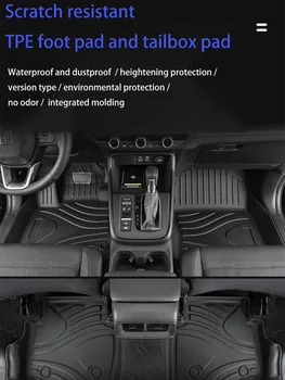 За Honda 2023 CRV Постелки за пода TPE, съраунд подложка за багажник, задни склад мат, модифицирани декоративни аксесоари
