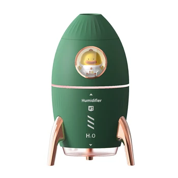 Овлажнител на въздуха Rocket Jellyfish, моделирующий хладна мъгла, дифузер на етерични масла, ароматни дифузьор, овлажнители, зелен