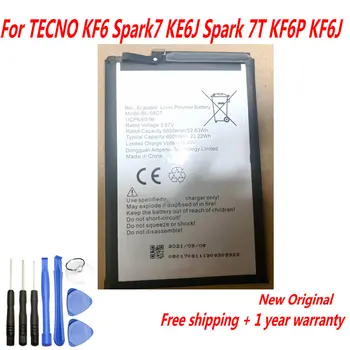 НОВА Оригинална Батерия 3,87 В BL-58CT 6000 mah за мобилен телефон TECNO KF6 Spark7 KE6J Spark 7T KF6P KF6J