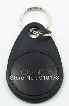 100 бр/пакет RFID ключодържатели 125 khz безконтактни ABS ID ключови етикети контрол на достъпа TK4100/EM 4100 чип черно