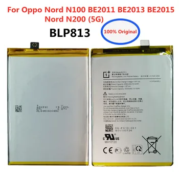 Висококачествен оригинална батерия BLP813 за Oppo Nord в n100 BE2011 BE2013 BE2015/Nord N200 5G 5000mAh Phone Bateria 