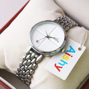 Aishy, корейски часовници за жени, от висок клас марка, дамски ежедневни кварцови часовници, стоманени дамски ръчни часовници Montre Femme Relogio