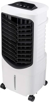 Компактен вентилатор и овлажнител CFM, преносим един изпарителен охладител на въздуха за помещения, (бял)