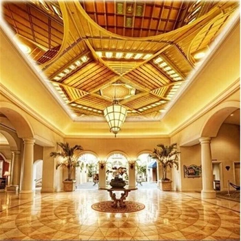beibehang Потребителски фотообои Европейската открита боядисване на тавана Евтин хотел, Търговски център, луксозни 3D ангел стенни тапети