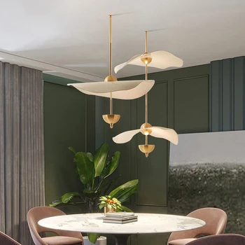 Модерна led полилей в стил луксозен за хранене, на кухненския плот, хол, спалня, режийни подвесного лампа, златни художествен дизайн