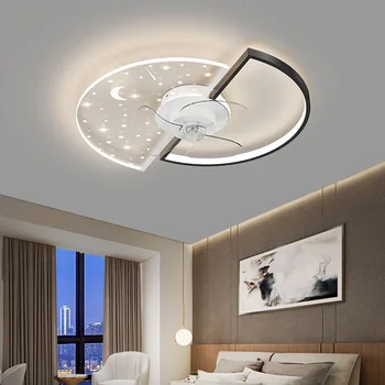 Jjc домакински умен тавана лампа домакински вентилатор на тавана лампа трицветна лампата на тавана лампа, подходящ за спални, кабинет