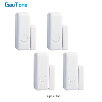 GauTone Сензор за врата/прозорец 433 Mhz Безжичен Начало за Сигнализация Приложение Нотификация за Предупреждение Сензор Детектор