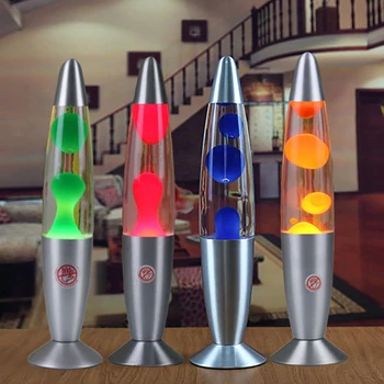 Лавовая лампа с 7 сменяеми цветове за възрастни, искрящаяся лампа с функция за ракети за страхотен декор на стаята като нощни лампи