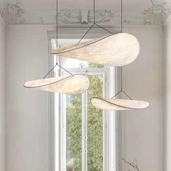 Окачен лампа Tense, окачена лампа, Nordic Световъртеж, led коприна окачен лампа за дневна, спалня, домашно минималистичного мебелен осветление