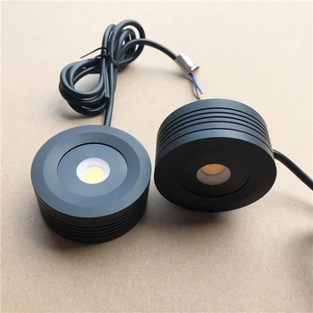 Димиране COB LED 7 W лампа под шкаф, кухненски кръгла часова, рафт за шкаф, витрина за кабинет, домашна лампа