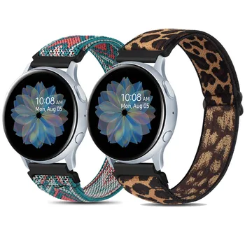 2021 20 мм и каишка За Samsung Galaxy Watch 4/classic/3/active 2 и 45 mm/46 мм/42 мм/44 мм Найлонов Гривна Huawei watch GT 2 2д pro каишка