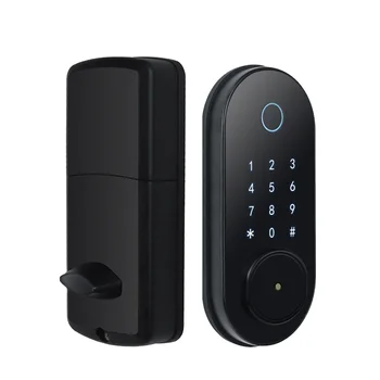 Система за заключване на вратите с пръстов отпечатък в американски стил, интелигентен болт, TTlock, Bluetooth, електронен парола, IC карта, анти-кражба отключване