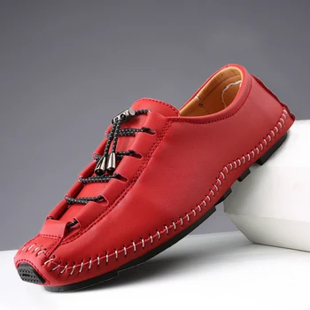 Мъжки Ежедневни Кожени Обувки, Ежедневни Обувки от Микрофибър Mężczyżni Na Co Dzień Buty Мъжки Маратонки Дишаща Ежедневни обувки