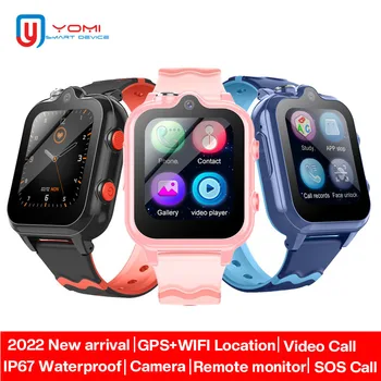 4G Детски Смарт часовници IP67 Водоустойчив GPS-Телефонни Часове на 2-лентов Предизвикателство видео разговори Bluetooth, Музикален Плейър Интелигентни Часовници детски умни часовници