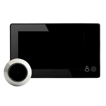 4.3-инчов HD вратата, шпионка, широкоъгълен цифров интелигентен звънец, 145 градуса, цветен TFT вратата, шпионка, монитор за домашно охранителна камера