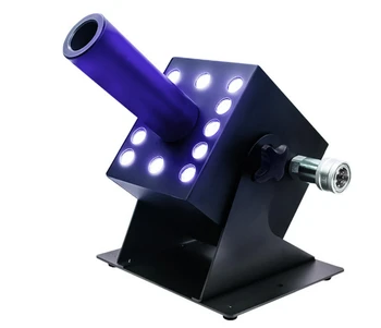2 елемента DJ панорамен ефект на диско осветление Димна led машина за емисии на CO2 led пушек машина с цветове rgb машина за замъгляване