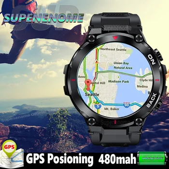 SUPENENOME 2023 Нов Модел GPS Smart-Часовници Мъжки Спортни Умни Часовници на Открито IP68 Водоустойчив 480 ма 40 Дни в режим на готовност 360 * 360 HD Екран