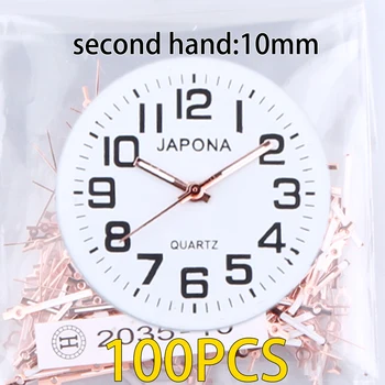 100шт часовника от розово злато и бял цвят Стрелка часа Показалеца часа 2035 приложимо PC21 ръка sl68 ръка gl68 ръка sl39 ръка