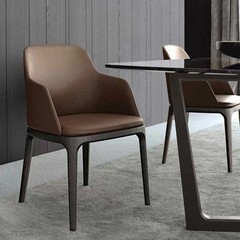 Кухненски столове за трапезария в скандинавски стил, столове за всекидневна, релаксиращ офис, столове за хранене-комплект мебели за дома Silla Nordica