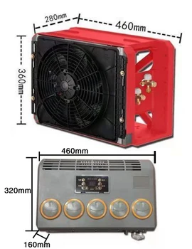 Универсална сплит-климатик тип въздух 24 за автофургона-колата, седельного на влекача, климатик, въздушен охладител, вентилатор охлаждане, климатик