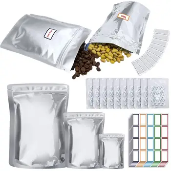 Майларовые пакети С мивки кислород Майларовые пакети За съхранение на Хранителни продукти С мивки кислород 100x400CC, 3 пласта, Удебелена светкавица-часова рецепция