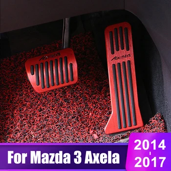 Автомобилна вземе подножието на педала на газта от алуминиева сплав, тампон върху педала на спирачките, за Mazda 3 BM Axela 2014 2015 2016 2017 2018 Аксесоари