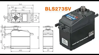 FUTABA BLS273SV FBL бесщеточный кормилния механизъм с високо налягане за безшумна наклонена плоча без элеронов