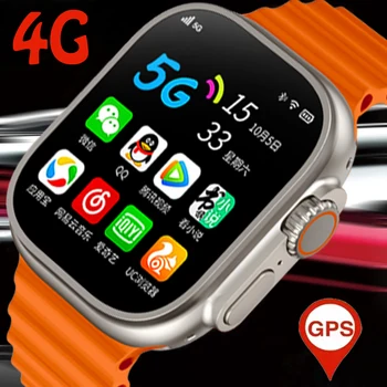 2023 Новите Смарт часовници Ultra Men Smartwatch AI voice GPS 4 + 64 Телефонна карта Часове на батерията 820 mah 49 мм Relojes Sports inteligentes