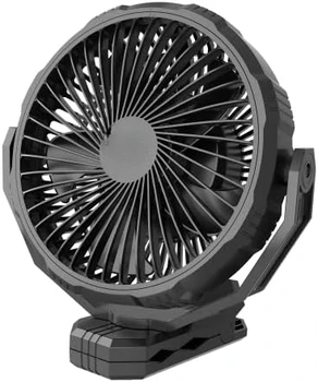 Вентилатор за количките-Преносим вентилатор с клипсой капацитет 10000 ма, захранван от акумулаторна батерия, 8-инчов Преносим вентилатор, преносими с усилване / на една кука