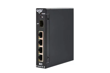 Промишлен Ethernet switch с 4 порта, 10/100/1000 Mbit/s, хъб на локална мрежа/пълен или полу-дуплекс