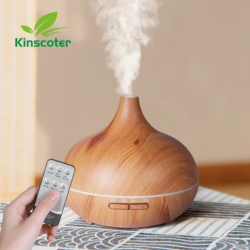 KINSCOTER 500 мл, ароматни дифузьор, ароматерапевтическое етерично масло, ултразвуков овлажнител на въздуха с дистанционно управление