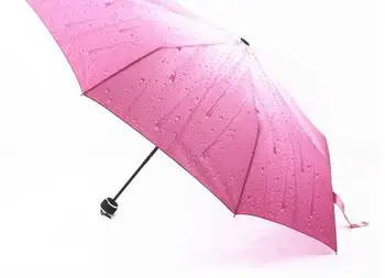 10 бр./лот, ново записване! жена чадър в корейски стил, три сгъваем чадър от слънце и дъжд за възрастни
