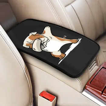 Аксесоари за автомобили American Bulldog, възглавница за ръкохватки, нескользящий калъф за авто подлакътник с потребителски принтом