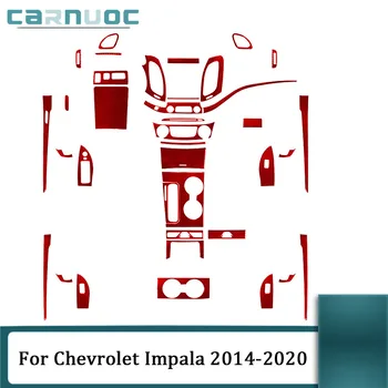 За Chevrolet Impala през 2014 2015 2016 2017 2018 2019 2020, червени етикети, изработени от въглеродни влакна, различни детайли, аксесоари за полагане на автомобила, аксесоари за интериора