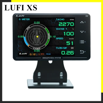lufi xs сензор БДС + GPS английската версия на OBD2 цифров турбокомпресор налягането на маслото температура на G Значение Жироскоп метър LCD дисплей