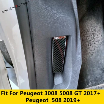 Превключвател на предния капак на двигателя от неръждаема стомана, с украса с пайети, аксесоари за Peugeot 3008 5008 GT 2017 - 2023 / 508 2019 - 2022