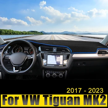 Автоаксесоари За Volkswagen VW Tiguan MK2 2017 2018 2019 2020 2021 2022 2023 Кутията на таблото да се Избягва Лесно Нескользящего Килим