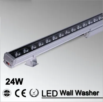 5 бр./лот Led Лампа за измиване на стени 24 W 1000 mm *46*46 мм AC85-265V IP65 Водоустойчива RGB За измиване на Външно осветление