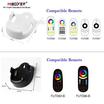 Miboxer 2.4 G RF Безжично Дистанционно Управление Скоба на Притежателя, Бял/Черен за фиксиран Одноцветного/RGBCCT за монтиране на Стена Milight Контролер FUT092