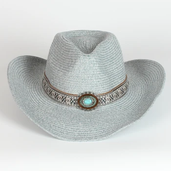 Продажба на едро, модерен стил, лятната сламена шапка, мъжки и дамски Плажни Панама с широка периферия, хартиени шапки от слънцето
