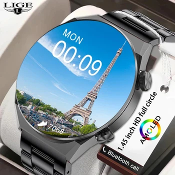 Смарт часовник с екран LIGE HD за мъже, умни часовници за измерване на сърдечната честота, кръвното налягане, съня, фитнес тракер, смарт часа с набор от стаи за Xiaomi 2022