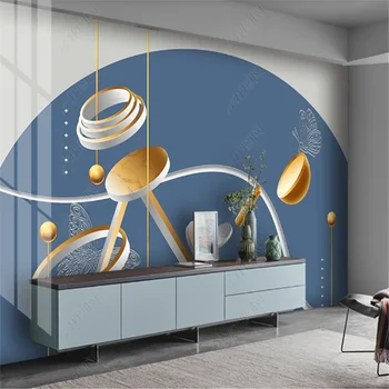 Креативните съвременни минималистичные стенни тапети за хола Геометричен ТЕЛЕВИЗИЯ фон Тапети за дома papel de parede 3d